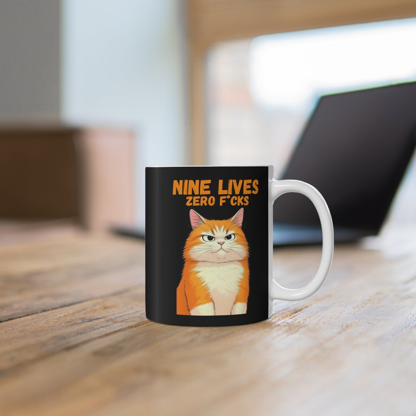 Mug with a cat illustration and text 'Nine Lives Zero F*cks' on a black background.
Nine Lives Zero F*cks
Zero F*cks Cat
Orange Cat
Spicy Orange Cat
Funny Cat Mug
Attitude Cat
Sarcastic Cat
Cat Meme
Cat Humor
Cat Lover Gift
Cat Mom
Cat Dad
11oz Coffee Mug
Funny Coffee Cup
Pet Humor Mug
Pet Lover Merch
Animal Themed Gifts
Cute Pet Merch
Coffee Mug Gift
Funny Pet Mug