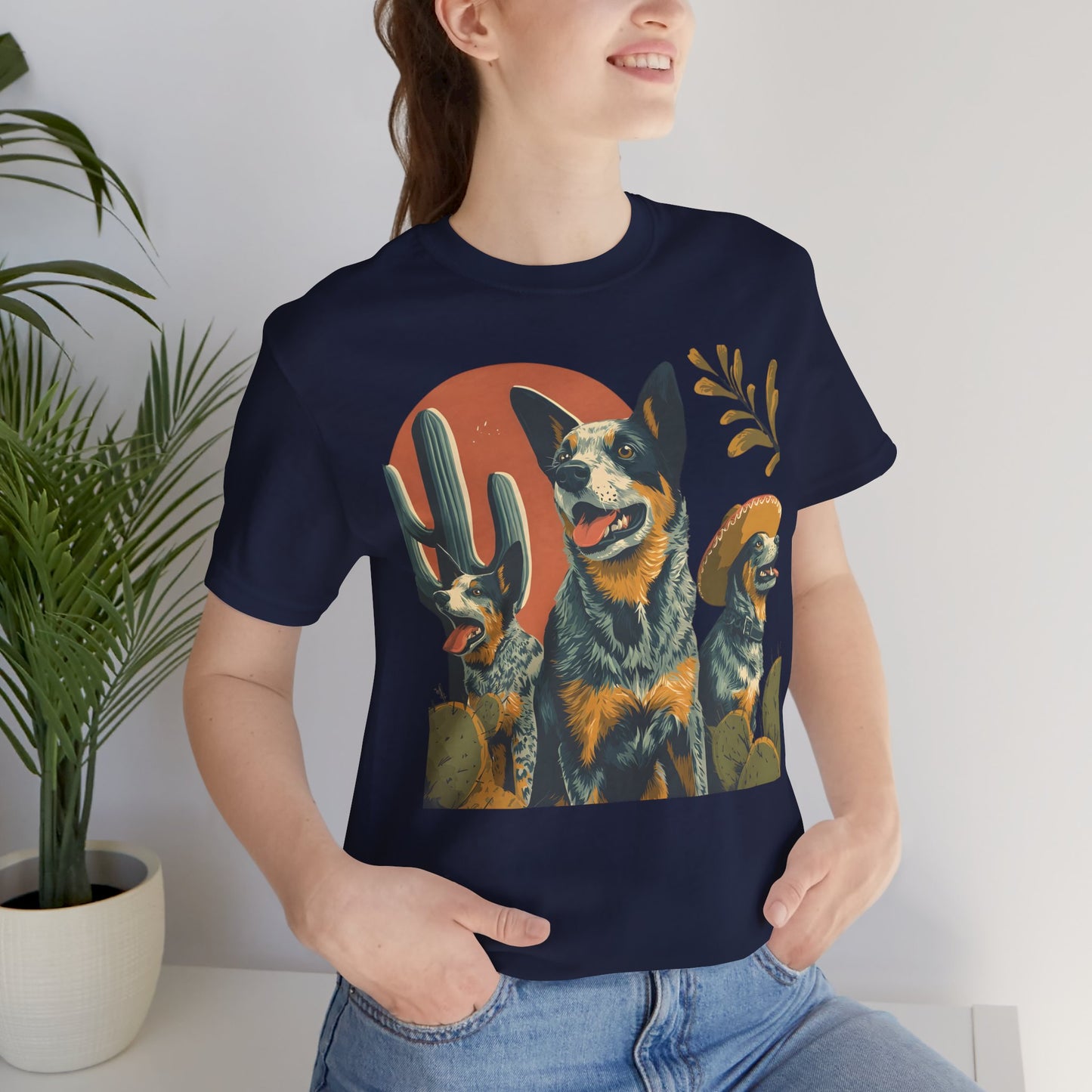 Cattle Dog Trio Desert Art Herd Graphic Tee