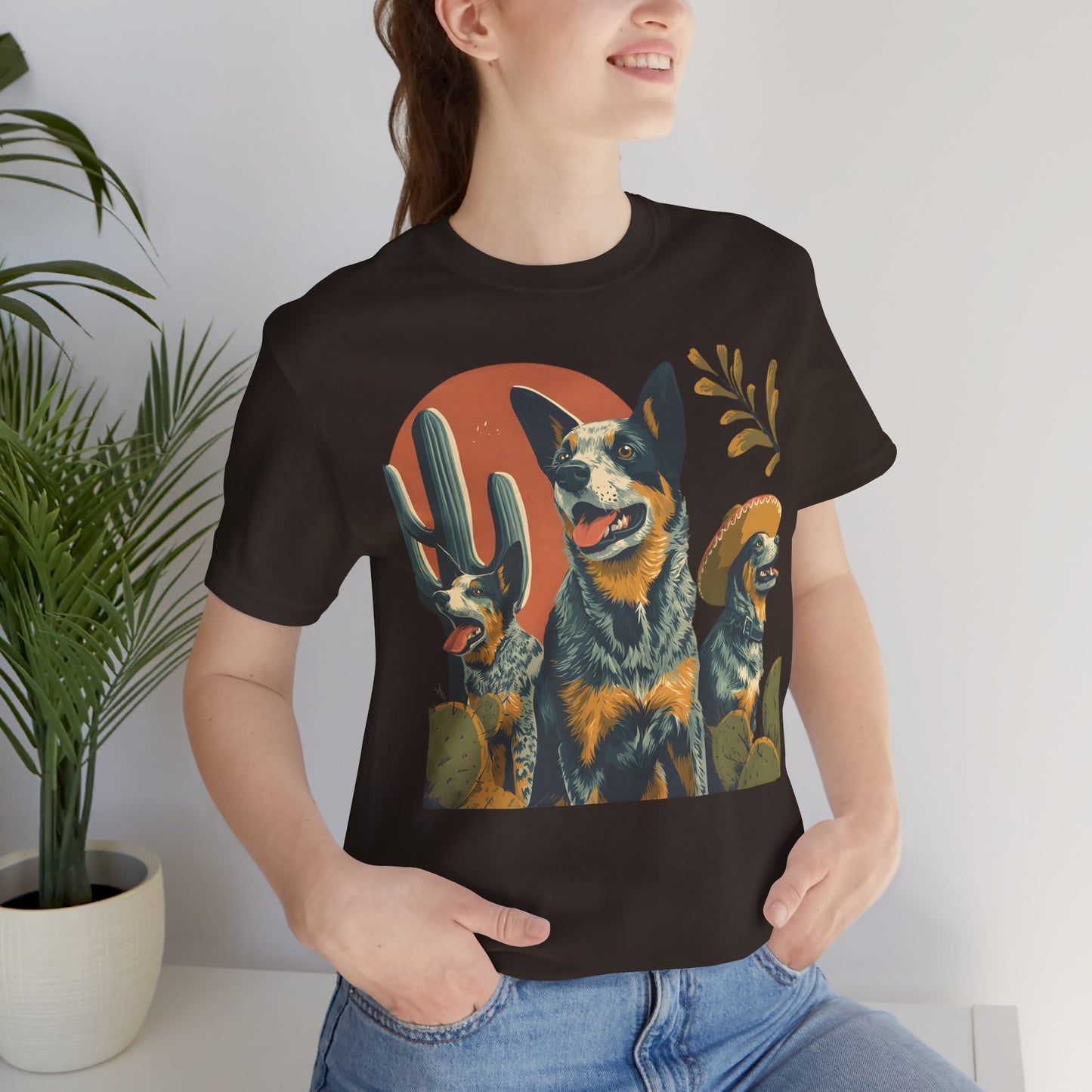 Cattle Dog Trio Desert Art Herd Graphic Tee