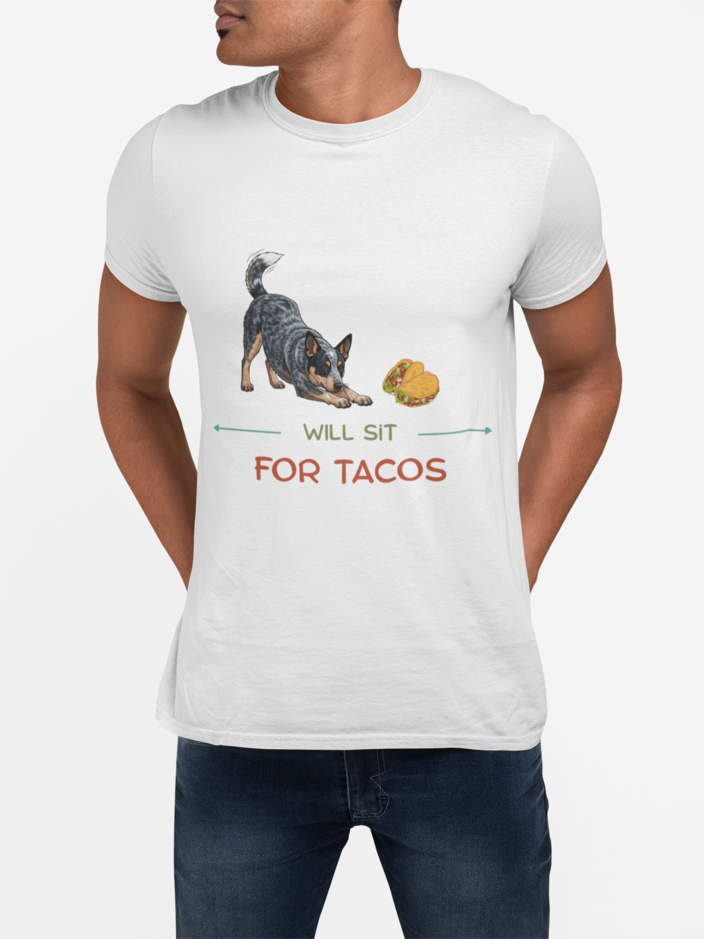Cattle Dog and Taco Graphic Tee