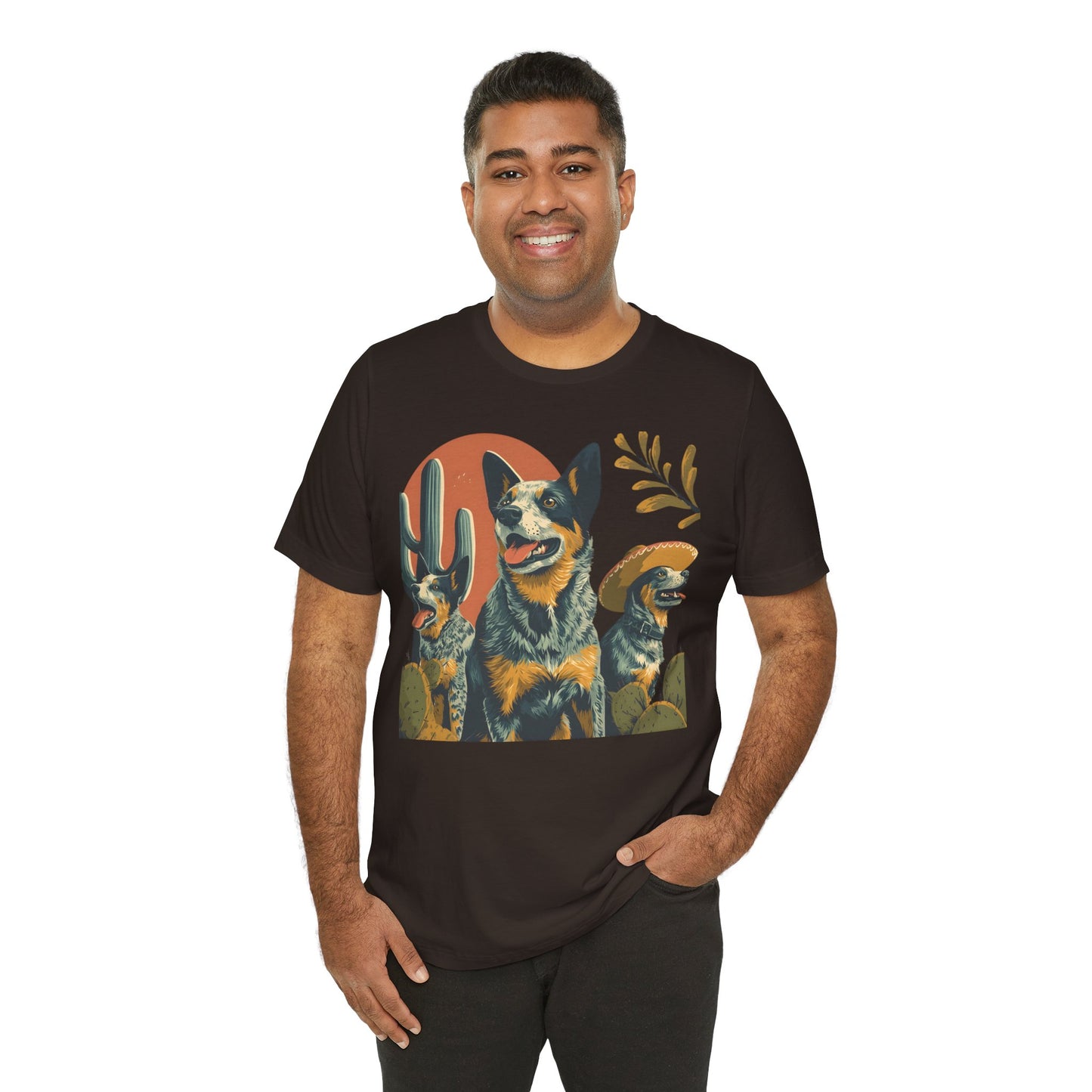 Cattle Dog Trio Desert Art Herd Graphic Tee