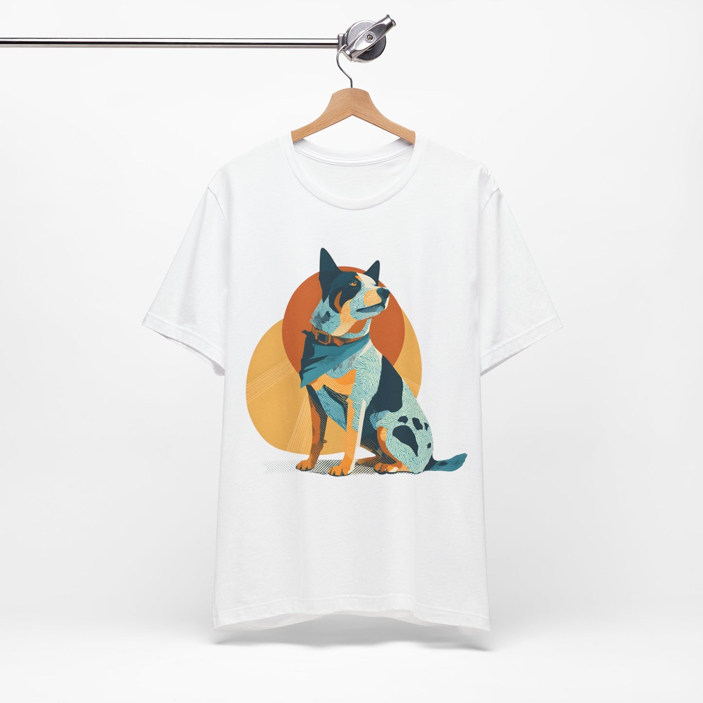 Blue Heeler Dog Graphic Tee - Aussie Cattle Dog Art T-Shirt