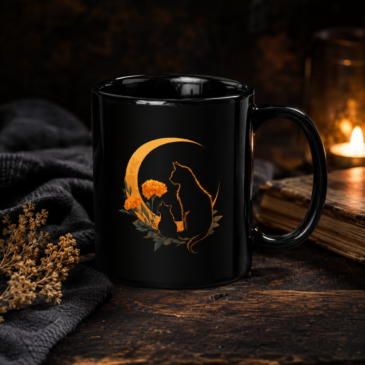 Cat Mug - Always Under the Same Moon