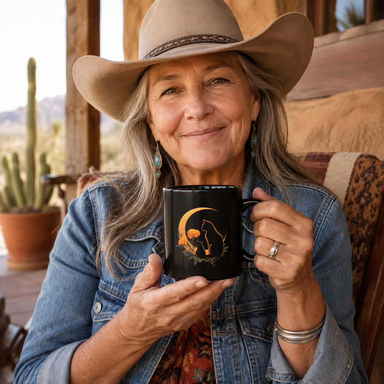 Cat Mug - Always Under the Same Moon