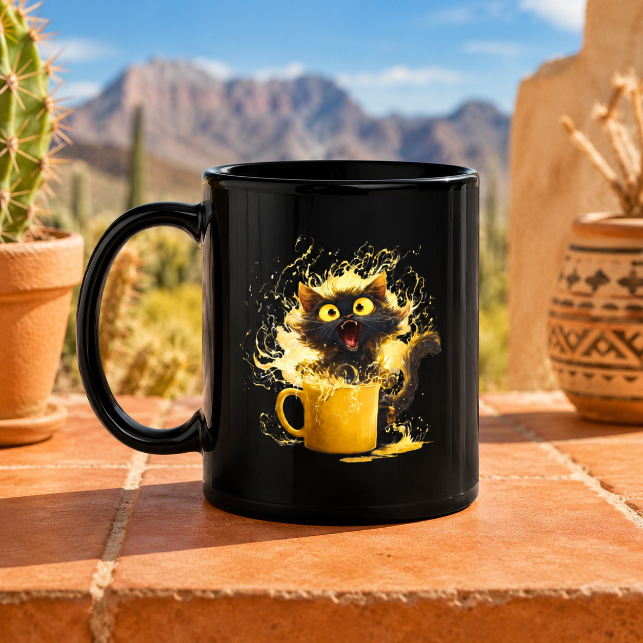 Black Cat Mug - Cup of Chaos