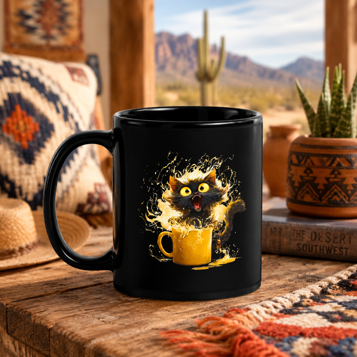 Black Cat Mug - Cup of Chaos