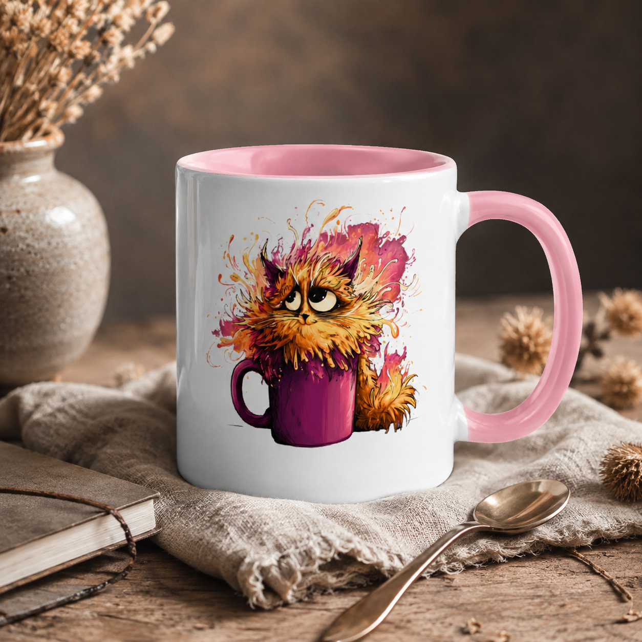 Cat Mug - SideEye Cup of Chaos