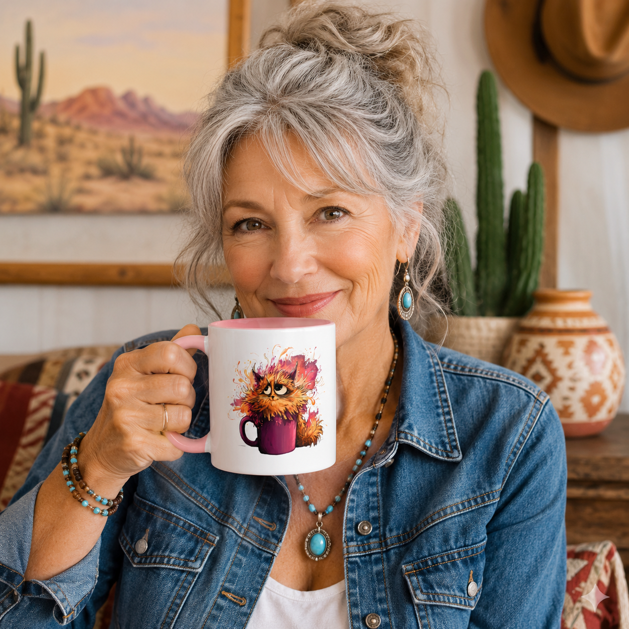 Cat Mug - SideEye Cup of Chaos