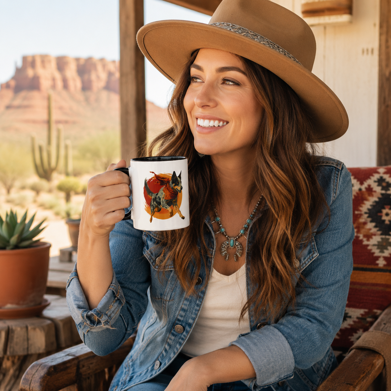 Sunset Trail Heeler Mug - Adventure Awaits