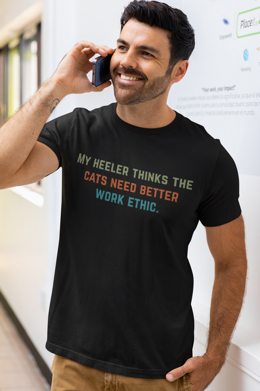 Herding Dog vs. Cats T-Shirt — Dry Humor Multi-Pet Household Tee