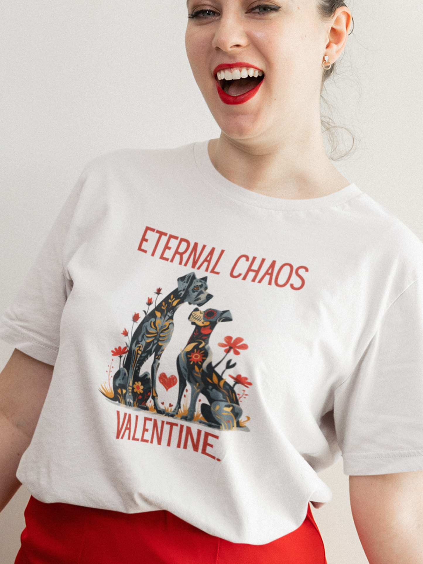 Eternal Chaos Valentine, Funny Dog Valentine Graphic Tee